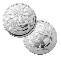 2022 $1 Wildflowers of Australia - Waratah 1oz Silver Invest Coin