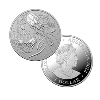 2023 $1 Australia's Most Dangerous - Box Jelly Fish 1oz Bullion Coin