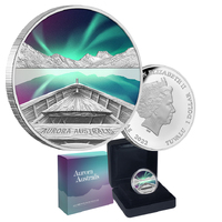 2022 $1 Aurora Australis 1oz Coloured Silver Proof Coin