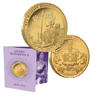 Queen Elizabeth II Tribute Gold Plated Commemorative