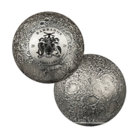 2023 $5 The Moon Spherical 3oz Silver Antiqued Coin