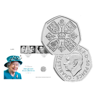 2022 In Memoriam: Her Majesty the Queen BUNC Coin Cover