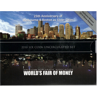 2010 Royal Australian Mint Uncirculated Mint Set Boston Issue