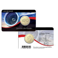 2020 $1 QANTAS Centenary UNC Coloured Coin Pack