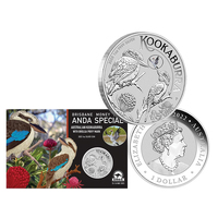 2023 $1 Kookaburra ANDA Brisbane Money Expo Brolga Privy