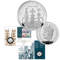 2023 £5 The Coronation of His Majesty King Charles III Silver Proof Coin Cover