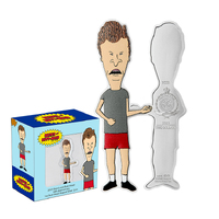 2023 $2 Beavis and Butt-Head 30th Anniversary Butt-Head Shaped 1oz Silver Coin