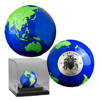2022 $5 Green Planet Earth 3oz Silver Coloured Sphere Coin