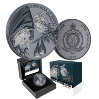 2023 $1 Australia at Night Flying Fox 1oz Silver Black Proof Coin