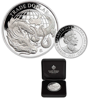 2021 £1 Modern Chinese Trade Dollar 1oz Silver Proof Coin