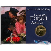 2011 Anzac Day Coin Lest We Forget