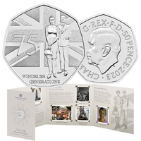 2023 50p 75 Years of the Windrush Generation BUNC Coin