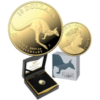 2023 $10 Anniversary of the Kangaroo Series 1/10oz Gold Proof