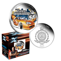 2023 $2 Fast and Furious Supra 1oz Silver Proof