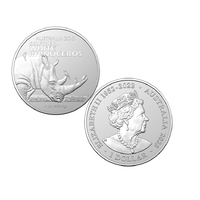 2023 $1 Southern White Rhinoceros Silver Investment Coin