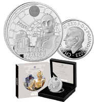 2023 £2 Star Wars R2-D2 and C-3PO 1oz Silver Proof Coin