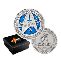 2023 $5 Star Trek Command 1oz Silver Antiqued Coin