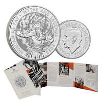 2023 £5 Myths and Legends Morgan Le Fay BUNC Coin