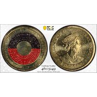 2021 $2 50th Ann Aboriginal Flag MS64 3249