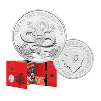 2024 £5 Lunar Year of the Dragon BUNC Coin