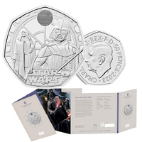 2023 50p Star Wars Darth Vader and Emperor Palpatine BUNC Coin