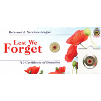 2012 $2 Poppy Coin and RSL Card