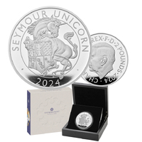 2024 £2 Royal Tudor Beasts The Seymour Unicorn 1oz Silver Proof Coin