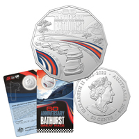 2023 50c 60th Anniversary of Bathurst Coloured UNC Coin