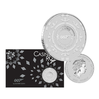 2023 $1 James Bond Casino Royale 1oz Silver UNC Coin