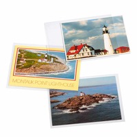 Lighthouse Protective Sheets for Stamps and Postcards 220 x 114mm Clear