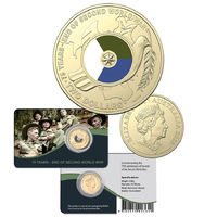 2020 75th Anniversary of the End of WWII UNC Coloured Coin Pack