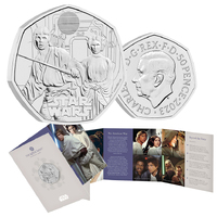 2023 50p Star Wars Luke Skywalker and Princess Leia BUNC Coin