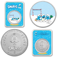 2023 $2 Smurfs Christmas Carol 1oz Silver Coin