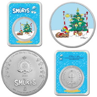 2023 $2 Smurfette Christmas Carol 1oz Silver Coin