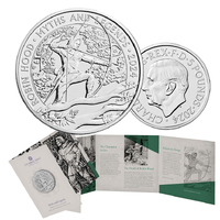 2024 £5 Myths and Legends Robin Hood BUNC Coin