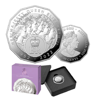 2023 50c Elizabeth Regina Silver Proof Coin