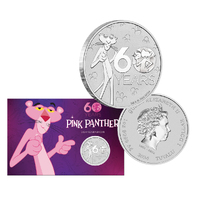 2024 $1 Pink Panther 60th Anniversary 1oz Silver Coin