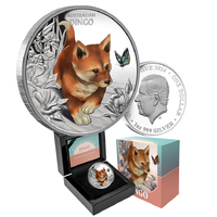 2024 $1 Australian Baby Dingo 1oz Silver Proof Coin