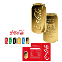 2023 300Fr Coca-Cola Can 1/1000th Gold Coin in Card