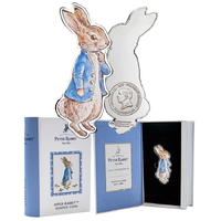 2023 1/2 Dollar Peter Rabbit Shaped Silver Plated Coin