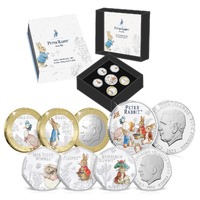 2023 Peter Rabbit Brilliant Uncirculated Coloured 6 Coin Set