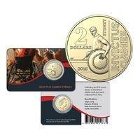 2018 $2 Invictus Games Card Unc Coin New