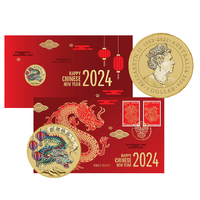 2024 $1 Lunar New Year of the Dragon PNC