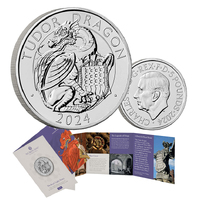 2024 £5 The Royal Tudor Beasts The Tudor Dragon BUNC Coin