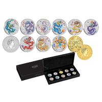 2024 50c Year of the Dragon 10 1/2oz Silver Coin Set