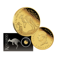 2024 $2 Mini Roo 0.5g Gold Proof Coin