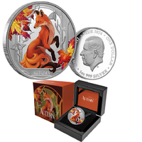 2024 $1 Seasons - Autumn 1oz Coloured Silver Proof