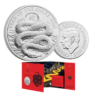 2025 £5 Lunar Year of the Snake BUNC Coin