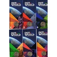 2024 $1 Out of this World 6 Card Set 'Aust Map' Mintmark Al-Br UNC Coins