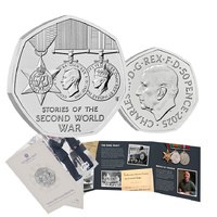 2025 50p Stories of the Second World War BUNC Coin